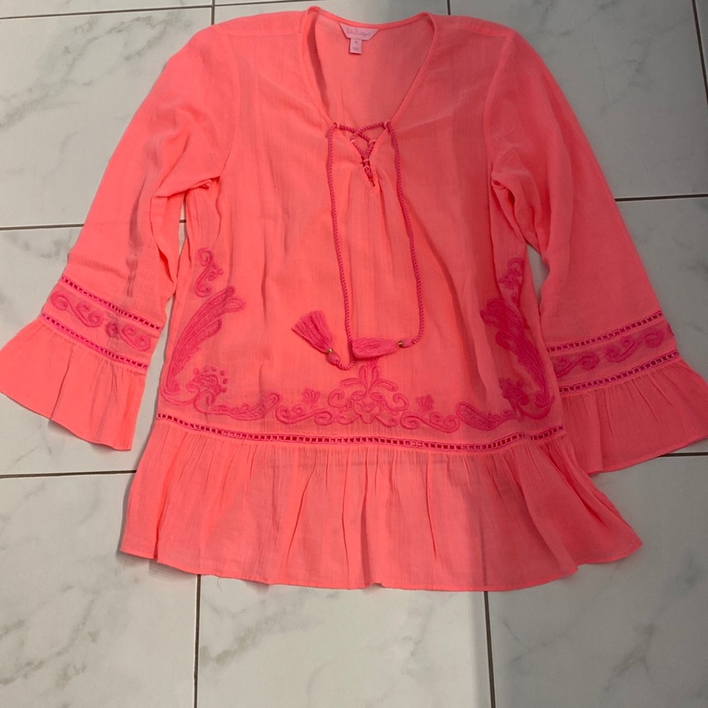 Lilly Pulitzer Tallulah Boho Tassel Top Medium